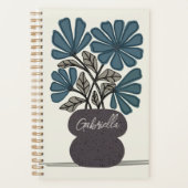 Fleurs vintages en bleu (Devant)