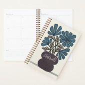 Fleurs vintages en bleu (Devant avec enveloppe)