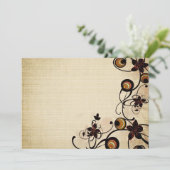 Fleurs vintages et invitation de cercles (Debout devant)