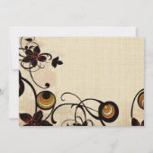Fleurs vintages et invitation de cercles (Dos)