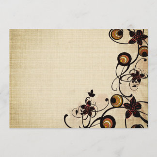 Fleurs vintages et invitation de cercles