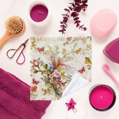 Fleurs vintages et papillons