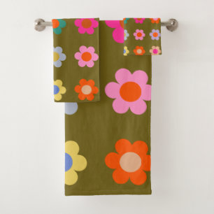 Fleurs vintages florales Abstraites rétro