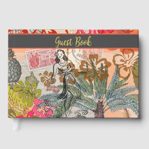 Fleurs vintages Hula Colorful Hawaiian Tropical