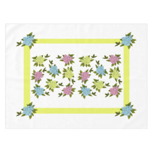 Fleurs vintages Jaune 52 X 70 Nappe