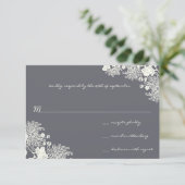 Fleurs vintages Mariage gris Chacoal RSVP (Debout devant)