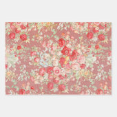 Fleurs vintages Papier d'artisanat à motifs florau (Devant 2)