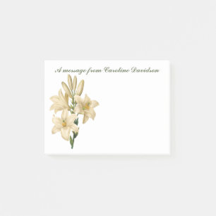 Fleurs vintages Post-it notes personnalisées 1