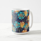 Fleurs Vintages primitives Art Mug Cup (Devant droit)