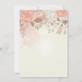 Fleurs vintages Quinceañera Invitation (Dos)