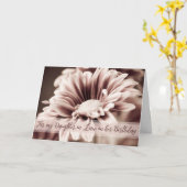 Fleurs Vintages roses fille en droit Carte d'anniv (Fleur jaune)