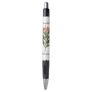 Fleurs vintages stylo monogramme personnalisé 3