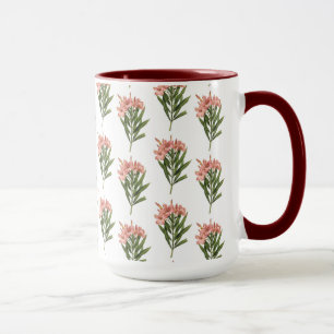 Fleurs vintages tasses monogrammes personnalisées