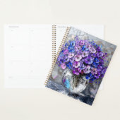 Fleurs Violet Bleu et Gris (Devant avec enveloppe)