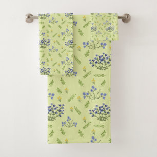 fleurs violet et jaune motif
