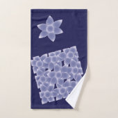 Fleurs violettes (Serviette à main)
