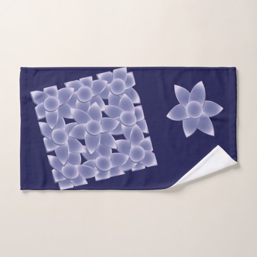 Fleurs violettes (Serviette à main)