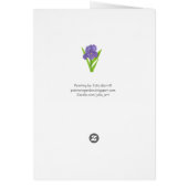 Fleurs violettes (Dos)