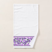 Fleurs violettes (Serviette à main)