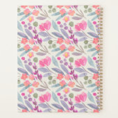 Fleurs violettes aquarelle (Dos)