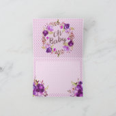 Fleurs violettes Aquarelle Merci Floral (Intérieur)