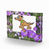 Fleurs violettes avec Crocus violets Bloc photo (Droite)