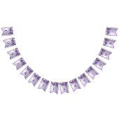 Fleurs violettes avec drapeau à festons de perles (Tout)
