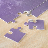 Fleurs violettes avec perles qui pendent Puzzle (Côté)