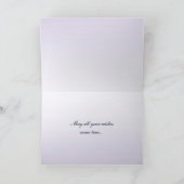 Fleurs violettes Carte d'anniversaire (Intérieur)