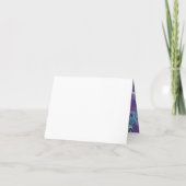 Fleurs violettes Carte de remerciements peinte à l (Dos)