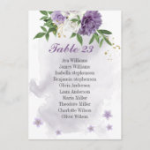 fleurs violettes carte de sièges vert (Devant)