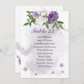 fleurs violettes carte de sièges vert (Devant / Derrière)