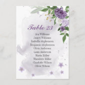 fleurs violettes carte de sièges vert (Devant)