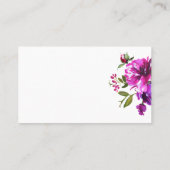 Fleurs violettes Combien De Baisers Cartes De Jeu (Dos)