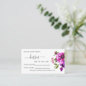 Fleurs violettes Combien De Baisers Cartes De Jeu (Debout devant)