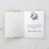 Fleurs violettes de printemps et carte de fête des (Intérieur)