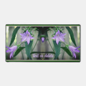 Fleurs violettes délicates personnalisées (Recto)