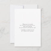 Fleurs violettes douces minimalistes petit Merci (Dos)