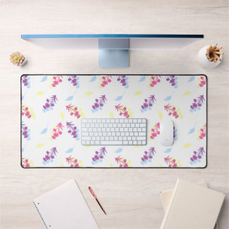 Fleurs violettes et bleues Motif sans couture - Él