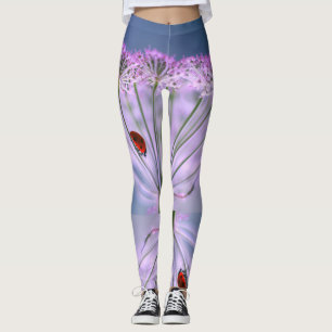Fleurs violettes et Leggings de Ladybug