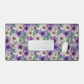 Fleurs violettes et roses (Clavier et souris)