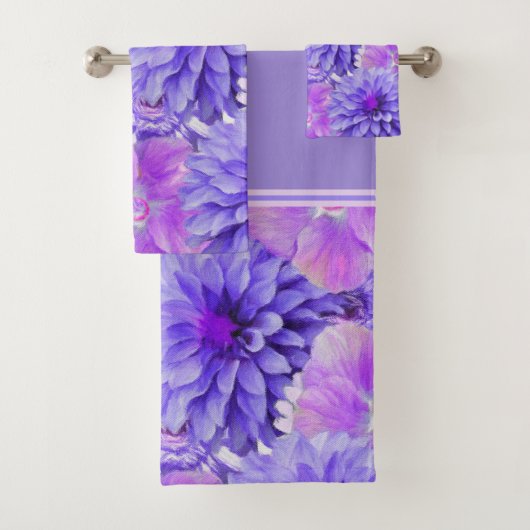 Fleurs violettes et roses (En situation)