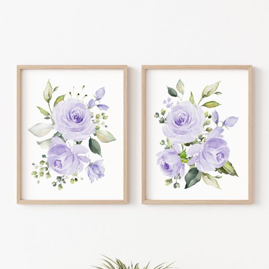 Fleurs violettes, Fleurs aquarelles, Neutres selon