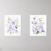 Fleurs violettes, Fleurs aquarelles, Neutres selon (Recto)