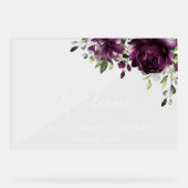 Fleurs violettes, Fleurs de prune, Boho, Bienvenue (Recto)