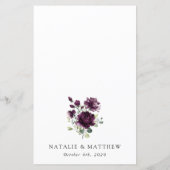 Fleurs violettes, fleurs de prunier, Menu de maria (Dos)