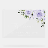 Fleurs violettes, Fleurs Lilac, Accueil Mariage (Recto)