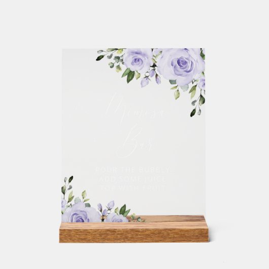 Fleurs violettes, Fleurs Lilac, Boho, Bar Mimosa (Recto)