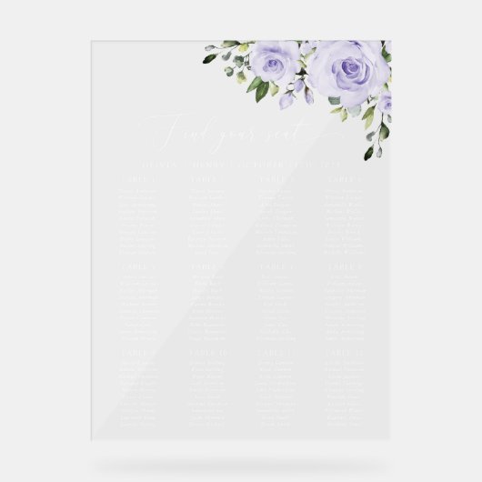 Fleurs violettes, Fleurs Lilac, Boho, Carte de siè (Recto)