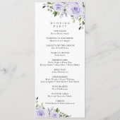 Fleurs violettes, Fleurs Lilac, Programme De Maria (Dos)